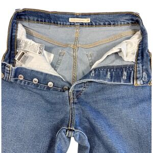 Levis Ribcage Straight Ankle Jeans Womens 29 Blue Medium Wash High Rise Denim